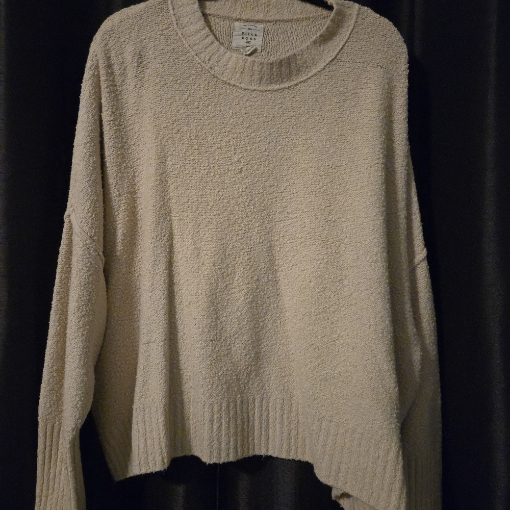Billabong Cream Crew Neck Sweater